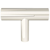 Hapny Home Sunburst 1-15/16" Designer Luxury T Bar Solid Brass Cabinet / Drawer / Furniture T Bar Knob Polished Nickel
