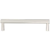 Hapny Home Sunburst 6" Center to Center Luxury Textured Solid Brass Cabinet Bar Handle / Drawer Pull Polished Nickel