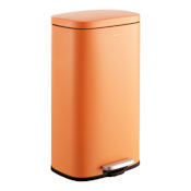happimess Curtis 30.3 Liter Iron Free Standing Trash Can Carrot Cake