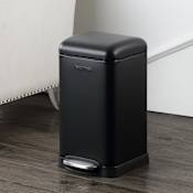 happimess Betty 12.1 Liter Iron Free Standing Trash Can Black