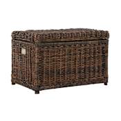 happimess Elijah 31" Wide Wicker Collapsible Storage Trunk Brown