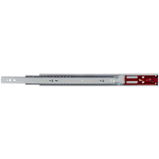 Hardware Resources 303-200 Series 22 Inch Heavy Duty Full Extension Side Mount Ball Bearing Drawer Slides with 100 Pound Weight Capacity and Push-to-Open - Pair Zinc