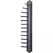Hardware Resources Closet System 14" Cascading Tie Belt Pants Organizer with 12 Free Swing Hooks Brushed Oil Rubbed Bronze