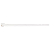 Hardware Resources 4000 Series 20 Inch 3/4 Extension Cabinet Right Bottom Mount Euro Drawer Slide with 100 Lbs. Weight Capacity and Self Close - 100 Pack White