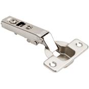 Hardware Resources 500 Series Full Overlay Concealed European Cabinet Door Hinge with 110 Degree Opening Angle and Self-Close Function - Single Hinge Polished Nickel