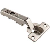 Hardware Resources 500 Series Full Overlay Concealed European Cabinet Door Hinge with 125 Degree Opening Angle and Self-Close Function - Single Hinge Polished Nickel