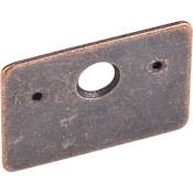 Hardware Resources Cabinet Door Strike plate for Magnetic Catch - Single Brown