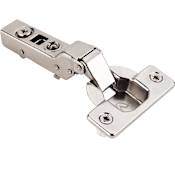 Hardware Resources 725 Series 1/2 Inch Overlay Adjustable Concealed Euro Hinge with 110 Degree Opening Angle - Single Hinge Polished Nickel
