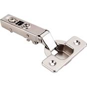 Hardware Resources 725 Series Full Overlay Adjustable Concealed Euro Hinge with 110 Degree Opening Angle and Self Close - Single Hinge Polished Nickel
