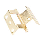 Hardware Resources Free Swing Offset Bi-Fold Furniture Hinge with 180 Degree Opening Polished Brass