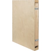 Hardware Resources No Wiggle 3" Wide Base Cabinet Pull Out Organizer Between Cabinet Filler with Soft Close Slides and Adjustable Shelves Natural White Birch