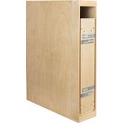 Hardware Resources 6" Wide Base Cabinet Pull Out Filler with Soft Close Slides and Adjustable Shelves Natural White Birch