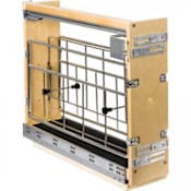Hardware Resources 5" "No Wiggle" Pullout with Built-in Tray Divider Weathered Brass