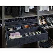 Hardware Resources Five Compartment Pull Out Jewelry Organizers Black