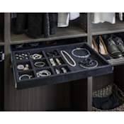 Hardware Resources Ten Compartment Pull Out Jewelry Organizers Black