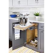 Hardware Resources 45 Pound Capacity Mixer Lift Stand with Adjustable Spring Tension and Soft Close - Platform Not Included Chrome