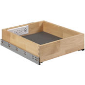 Hardware Resources Powered Organizer 15" Wide Soft Close Vanity/Kitchen Cabinet Drawer with (2) 12-Amp Outlets and (2) 30W USB-C Ports UV Coated