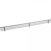 Hardware Resources Closet System 17" Wide Wire Shoe Fence Rail for Closet Shoe Shelves / Racks Dark Bronze