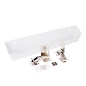 Hardware Resources 14-3/4 Inch Wide 2 Inch Deep Plastic Sink Tip Out Tray Pack (Set of 2) White