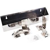 Hardware Resources 11-3/4 Inch Wide 2 Inch Deep Sink Tip Out Tray Pack (Set of 2) Stainless Steel
