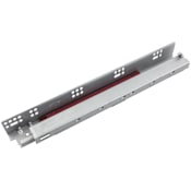 Hardware Resources USE58-500 Series 24 Inch Heavy Duty Full Extension Undermount Concealed Drawer Slides with 100 Pound Weight Capacity and Soft-Close - Pair Zinc