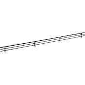 Hardware Resources Closet System 29" Wide Wire Shoe Fence Rack Organizer for Shelving Matte Black