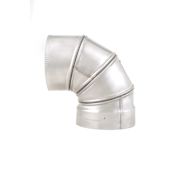 Heat-Fab 6" Saf-T Liner 304 90° Flexible Elbow Stainless Steel