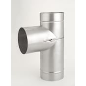 Heat-Fab 6" Saf-T Liner 316 Oil Clean-Out Tee Stainless Steel