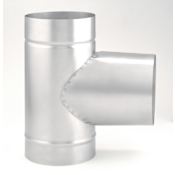 Heat-Fab 6" Saf-T Liner 304 Tee Stainless Steel