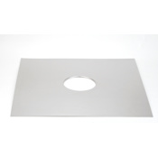 Heat-Fab 4" Saf-T Liner 316 24" x 24" 24g Cover Plate Stainless Steel