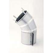 Heat-Fab 8" Saf-T Vent CI+ 45° Elbow Stainless Steel