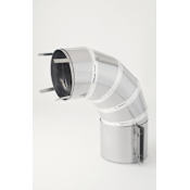 Heat-Fab 14" Saf-T Vent CI+ 90° Elbow Stainless Steel