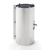Heat-Fab 5" Saf-T Vent CI+ Horizontal/Vertical In-Line 1/2" Drain Stainless Steel