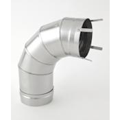 Heat-Fab 24" Saf-T Vent GC 90° Elbow Stainless Steel