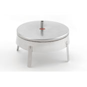 Heat-Fab 26" Saf-T Vent CI+ Condensate Tee Cover with 1/2" Drain Stainless Steel