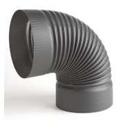 Heat-Fab 8" 90 Degree Elbow Black