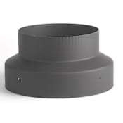 Heat-Fab 6 Inch Crimp - 8 Inch Non-Crimp Adapter Black