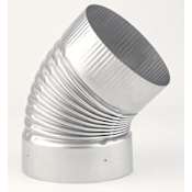 Heat-Fab 4" 45 Degree Crimped Elbow Stainless Steel 304