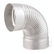 Heat-Fab 8 Inch 90 Degree Crimped Elbow Stainless Steel 304