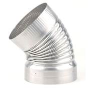 Heat-Fab 7" 45 Degree Crimped Elbow Stainless Steel 304