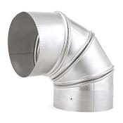 Heat-Fab 8 Inch 90 Degree Non-Crimped Elbow Stainless Steel 304