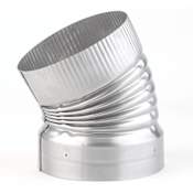 Heat-Fab 6" 30 Degree Crimped Elbow Stainless Steel 304