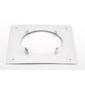 Heat-Fab 3" Saf-T Vent SC 8" x 8" Firestop/Support/Wall Plate Stainless Steel