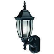 Heath Zenith 18-1/2" Tall 1 Light 180 Degree Motion Activated Outdoor Wall Sconce Black