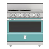 Hestan KRD Series 36 Inch Wide 5.8 Cu. Ft. Free Standing Dual Fuel Natural Gas Range with CircuFlame™ Power Burner and PureVection™ Technology Bora Bora