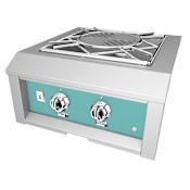 Hestan 70000 BTU 24 Inch Wide Liquid Propane Built-In Power Burner with Integrated Wok Ring from the Hestan Outdoor Series Bora Bora