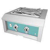 Hestan 70000 BTU 24 Inch Wide Natural Gas Built-In Power Burner with Integrated Wok Ring from the Hestan Outdoor Series Bora Bora