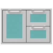 Hestan 30 Inch Wide Single Storage Door and Double Drawer from the Hestan Outdoor Series Bora Bora