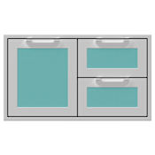Hestan 36 Inch Wide Single Storage Door and Double Drawer from the Hestan Outdoor Series Bora Bora