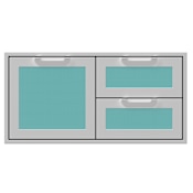 Hestan 42 Inch Wide Single Storage Door and Double Drawer from the Hestan Outdoor Series Bora Bora